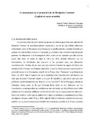 La Monarquía en el pensamiento de Benjamin Constant (Inglaterra como modelo) / Joaquín Varela Suanzes-Carpegna | Biblioteca Virtual Miguel de Cervantes