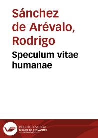 Speculum vitae humanae | Biblioteca Virtual Miguel de Cervantes