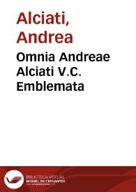 Omnia Andreae Alciati V.C. Emblemata | Biblioteca Virtual Miguel de Cervantes