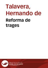 Reforma de trages | Biblioteca Virtual Miguel de Cervantes