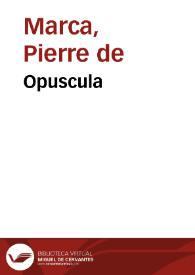 Opuscula | Biblioteca Virtual Miguel de Cervantes