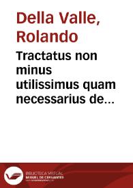 Tractatus non minus utilissimus quam necessarius de inuentarij confectione | Biblioteca Virtual Miguel de Cervantes