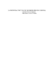 La próspera fortuna de don Bernardo de Cabrera / Antonio Mira de Amescua ; ed. Antonio Serrano | Biblioteca Virtual Miguel de Cervantes