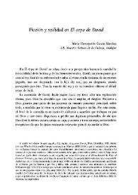 Ficción y realidad en "El arpa de David" / María Concepción García Sánchez | Biblioteca Virtual Miguel de Cervantes