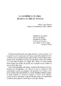 La teatralidad en el corpus dramático de Mira de Amescua / Manuel Lagos Gismero | Biblioteca Virtual Miguel de Cervantes