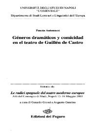 Géneros dramáticos y comicidad en el teatro de Guillén de Castro / Fausta Antonucci | Biblioteca Virtual Miguel de Cervantes
