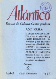 Atlántico : Revista de Cultura Contemporánea. Núm. 2, 1956 | Biblioteca Virtual Miguel de Cervantes