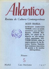Atlántico : Revista de Cultura Contemporánea. Núm. 5, 1957 | Biblioteca Virtual Miguel de Cervantes