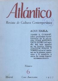 Atlántico : Revista de Cultura Contemporánea. Núm. 6, 1957 | Biblioteca Virtual Miguel de Cervantes