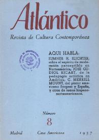 Atlántico : Revista de Cultura Contemporánea. Núm. 8, 1957 | Biblioteca Virtual Miguel de Cervantes