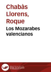 Los Mozarabes valencianos | Biblioteca Virtual Miguel de Cervantes