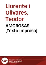 AMOROSAS [Texto impreso] | Biblioteca Virtual Miguel de Cervantes