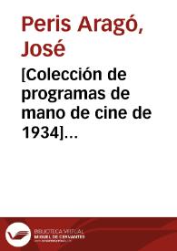 [Colección de programas de mano de cine de 1934] [Material gráfico] | Biblioteca Virtual Miguel de Cervantes