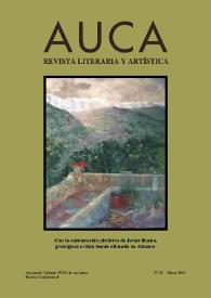 Auca : revista literaria y artística. Núm. 30, marzo 2014 | Biblioteca Virtual Miguel de Cervantes