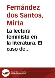 La lectura feminista en la literatura. El caso de Delmira Agustini / Mirta Fernández Dos Santos | Biblioteca Virtual Miguel de Cervantes