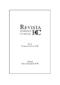 Revista Hispano Cubana : HC. Núm. 31, primavera-verano, mayo-septiembre 2008 | Biblioteca Virtual Miguel de Cervantes