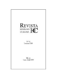 Revista Hispano Cubana : HC. Núm. 33, invierno, enero-abril 2009 | Biblioteca Virtual Miguel de Cervantes