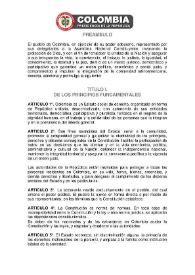 Constitución Política de Colombia, 1991 | Biblioteca Virtual Miguel de Cervantes