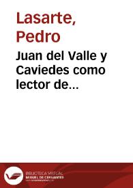 Juan del Valle y Caviedes como lector de Francisco de Quevedo / Pedro Lasarte | Biblioteca Virtual Miguel de Cervantes