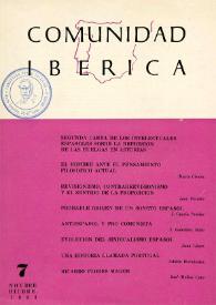 Comunidad ibérica : publicación bimestral. Año II, núm. 7, noviembre-diciembre 1963 | Biblioteca Virtual Miguel de Cervantes