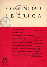 Comunidad ibérica : publicación bimestral. Año II, núm. 10, mayo-junio 1964 | Biblioteca Virtual Miguel de Cervantes