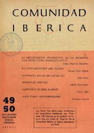 Comunidad ibérica : publicación bimestral. Año IX, núm. 49-50, noviembre-febrero 1970-1971 | Biblioteca Virtual Miguel de Cervantes