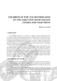 The Birth of Pop. The Soundscapes of the Sixties in Italian Cinema and Television / Massimo Locatelli | Biblioteca Virtual Miguel de Cervantes