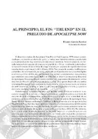 Al principio, el fin: "The End" en el preludio de "Apocalypse Now" / Vicente Escrivá | Biblioteca Virtual Miguel de Cervantes