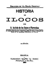Historia de Ilocos. Vol. 1 / por Isabelo de los Reyes y Florentino | Biblioteca Virtual Miguel de Cervantes