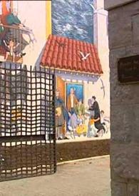 Los vecinos de la Calle Alta y el mural / José Ramón Sánchez | Biblioteca Virtual Miguel de Cervantes