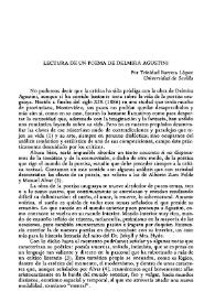 Lectura de un poema de Delmira Agustini / Trinidad Barrera | Biblioteca Virtual Miguel de Cervantes