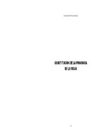 Constitución de la Provincia de La Rioja del 14 de mayo de 2008 | Biblioteca Virtual Miguel de Cervantes