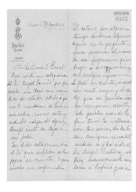 [Carta de Carmen Romero Rubio de Díaz a Enrique Danel en México. Lausanne (Suiza), 29 de agosto de 1911] | Biblioteca Virtual Miguel de Cervantes