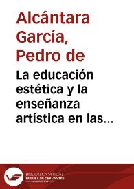 La educación estética y la enseñanza artística en las escuelas | Biblioteca Virtual Miguel de Cervantes