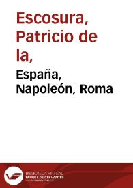 España, Napoleón, Roma | Biblioteca Virtual Miguel de Cervantes