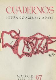 Cuadernos Hispanoamericanos. Núm. 67, julio 1955 | Biblioteca Virtual Miguel de Cervantes