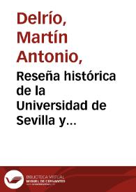 Reseña histórica de la Universidad de Sevilla y descripción de su iglesia /  por Antonio Martín Villa | Biblioteca Virtual Miguel de Cervantes