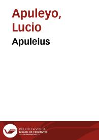 Apuleius / cum commento Beroaldi ; et figuris nouiter additis | Biblioteca Virtual Miguel de Cervantes