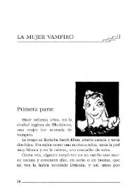 La mujer vampiro / María Teresa Andruetto ; ilustraciones de Lucas Nine | Biblioteca Virtual Miguel de Cervantes