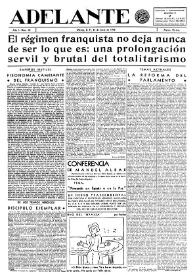Adelante : Órgano del Partido Socialista Obrero [Español] (México, D. F.). Año I, núm. 10, 15 de junio de 1942 | Biblioteca Virtual Miguel de Cervantes