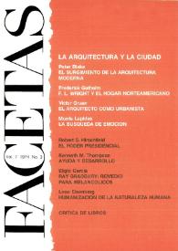 Facetas. Núm. 3. Vol. 7, 1974 | Biblioteca Virtual Miguel de Cervantes