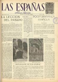 Las Españas : revista literaria (México, D.F.). Año III, núm. 8, 29 de abril de 1948 | Biblioteca Virtual Miguel de Cervantes