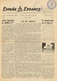 España Errante : órgano oficial del exilio español. Año I, núm. 2, junio de 1959 | Biblioteca Virtual Miguel de Cervantes