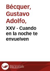 XXV - Cuando en la noche te envuelven | Biblioteca Virtual Miguel de Cervantes