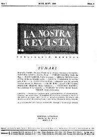 La Nostra Revista. Any I, núm. 6, juny 1946 | Biblioteca Virtual Miguel de Cervantes