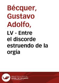 LV - Entre el discorde estruendo de la orgía | Biblioteca Virtual Miguel de Cervantes