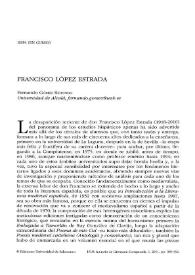 Francisco López Estrada / Fernando Gómez Redondo | Biblioteca Virtual Miguel de Cervantes