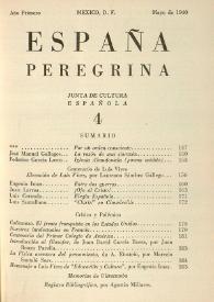 España Peregrina. Año I, núm. 4, mayo de 1940 | Biblioteca Virtual Miguel de Cervantes