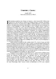 Unamuno y Cassou / Alain Guy | Biblioteca Virtual Miguel de Cervantes