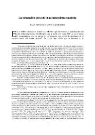 La educación en la novela naturalista española / Juan Antonio Crespo Cabornero | Biblioteca Virtual Miguel de Cervantes